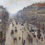 Boulevard Montmartre, matin, temps gris (1897)