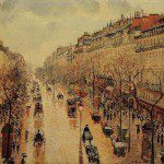 Le Boulevard Montmartre, temps de pluie, apres-midi (1897)