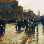 Columbus Avenue Rainy Day (1885)