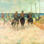 Cavaliers sur la plage (1902-Essen)