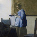Woman in Blue Reading a Letter (1663)