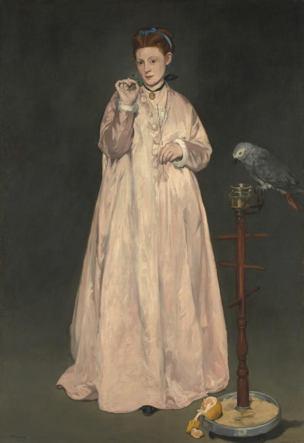 La Femme au perroquet (1866)