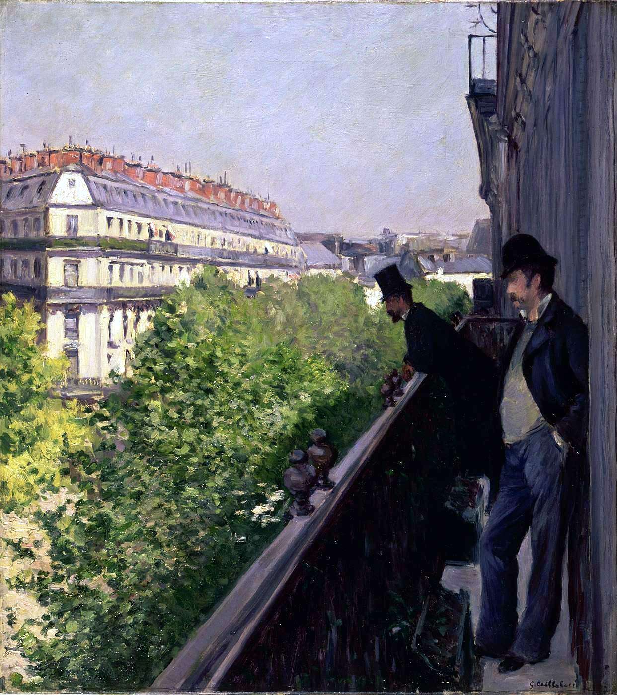 Un Balcon, Boulevard Haussmann (1880)