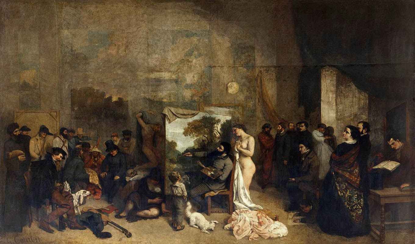 L'Atelier du peintre. Allégorie (1854-1855)