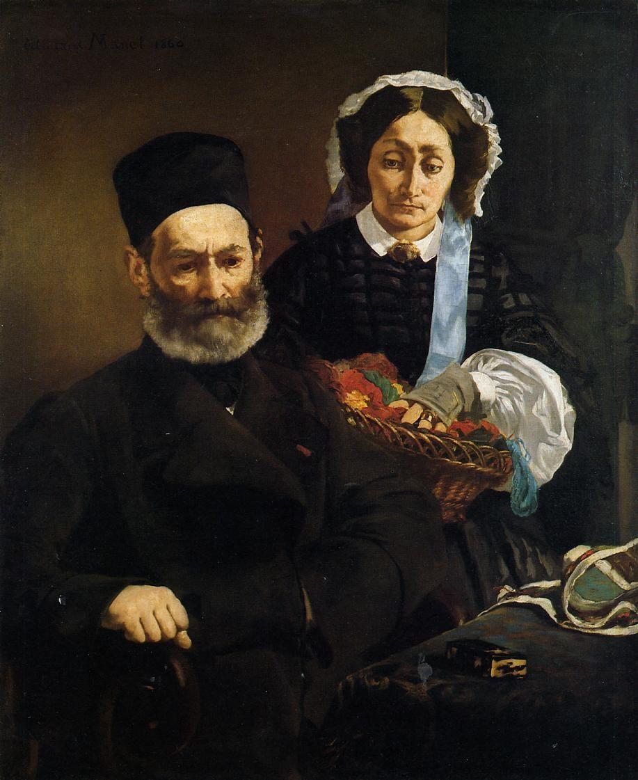 Monsieur et Madame Auguste Manet (1860)