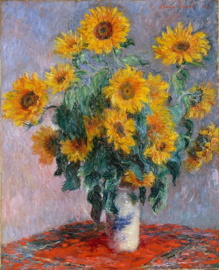 Bouquet de soleils dans un vase (1881)