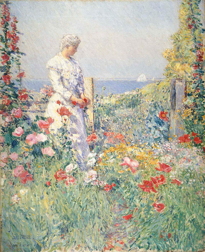 Celia Thaxter in Her Garden (1892)