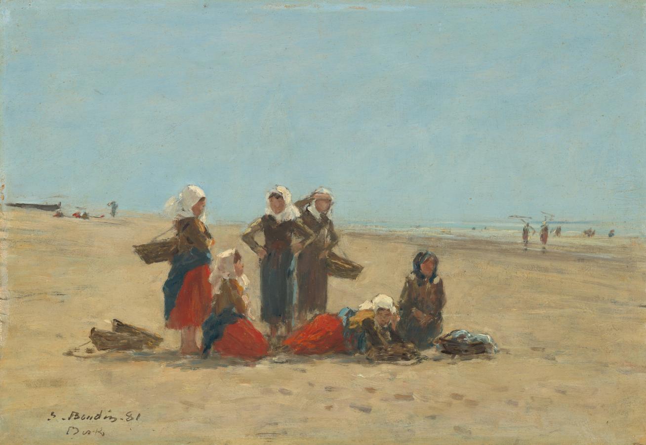 Femmes sur la plage de Berck (1881)