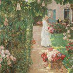 Gathering Flowers in a French Garden (1888)
