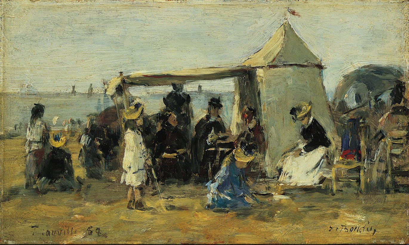 La Plage à Trouville (1888)