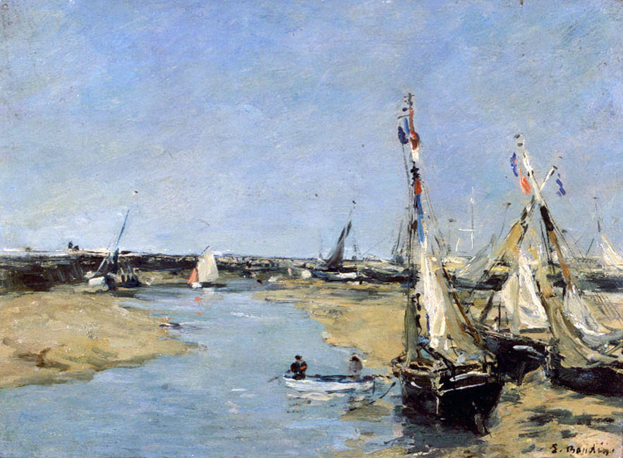 Trouville, la jetée, marée basse (1883-1887)