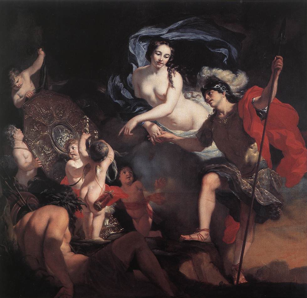 Venus Presenting Weapons to Aeneas (Lairesse)