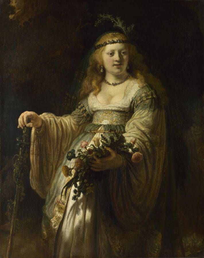 Saskia van Uylenburgh in Arcadian Costume (1635)