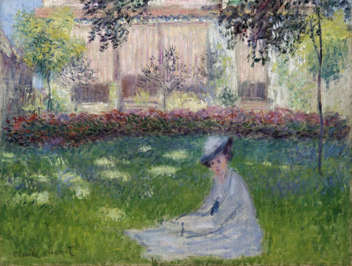 Femme assise dans le jardin (1876)