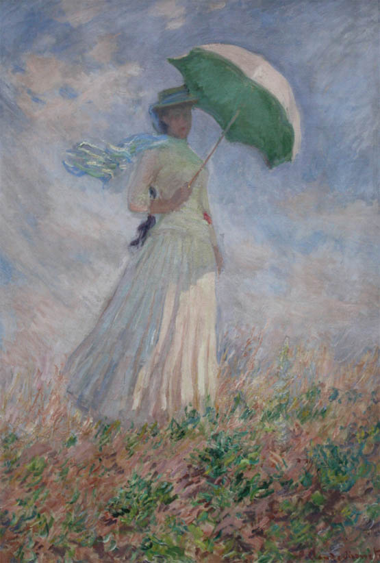 Femme à l'ombrelle tournée vers la droite (1886)