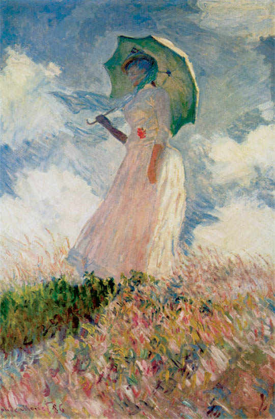Femme à l'ombrelle tournée vers la gauche (1886)
