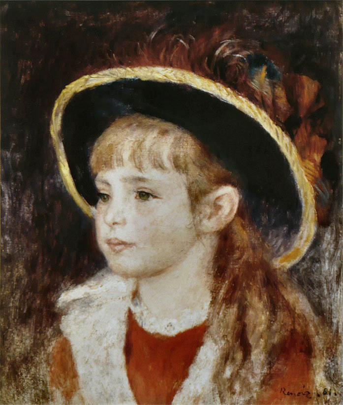 Fillette au chapeau bleu (1881)