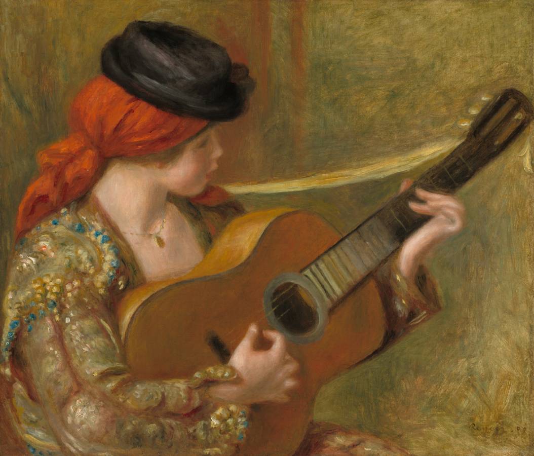Jeune femme espagnole avec guitare (1898)