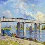 Le pont de chemin der fer à Argenteuil (1873)