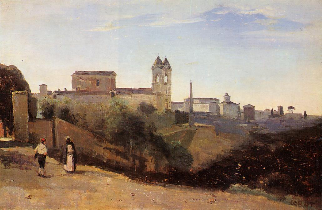 Rome, Monte Pincio, la Trinité-des-Monts (1826-1828)