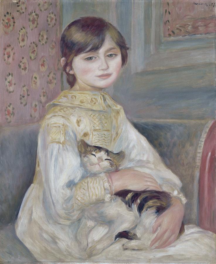 Julie Manet, L'enfant au chat (1887)