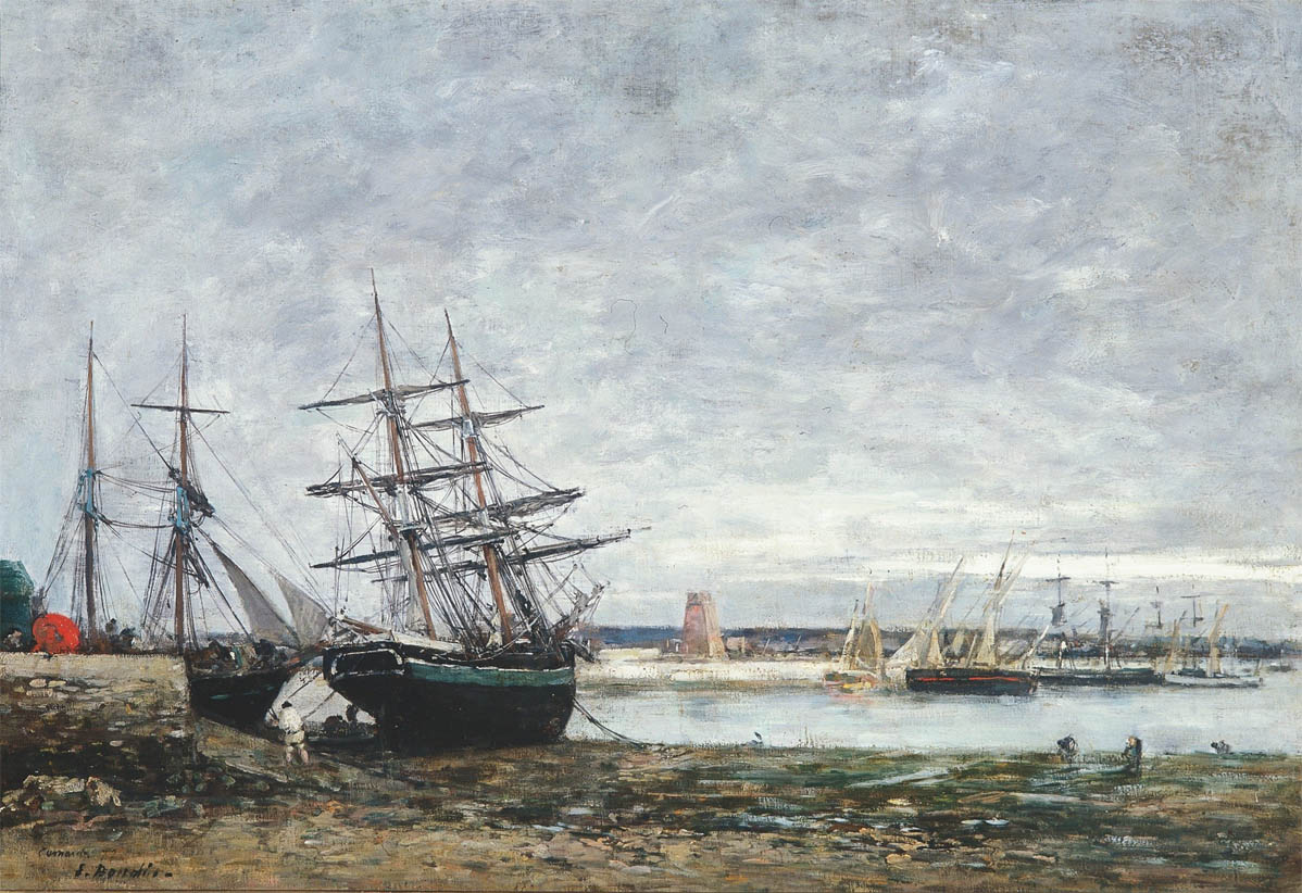 Camaret, marée basse dans la rade (1871-1873)