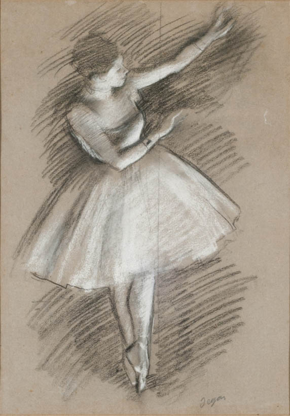 Danseuse en blanc (c 1877)