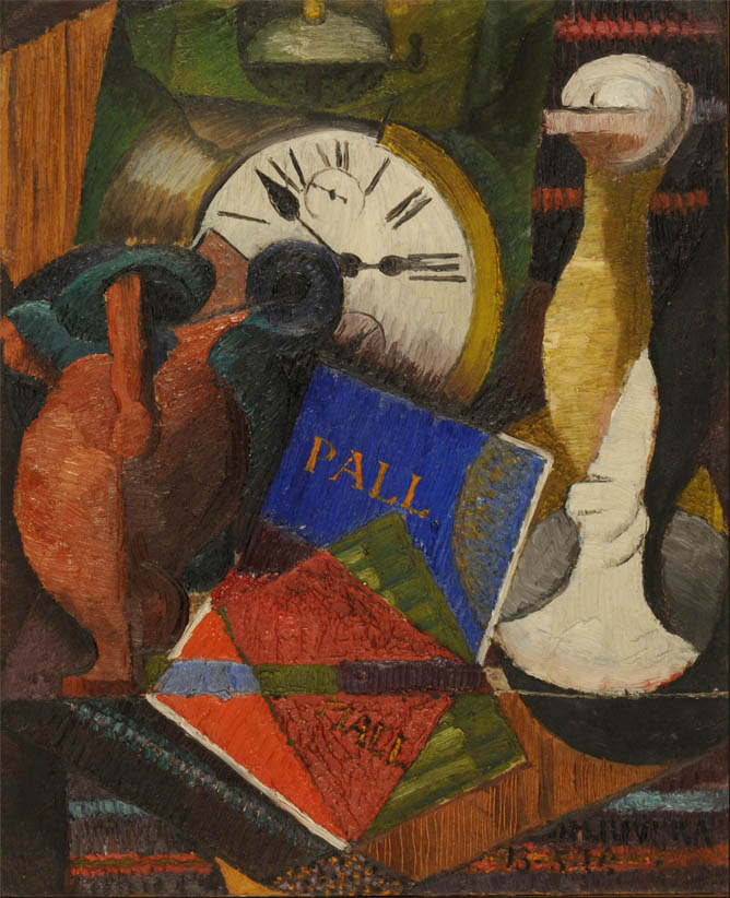 Composición con reloj (1914)