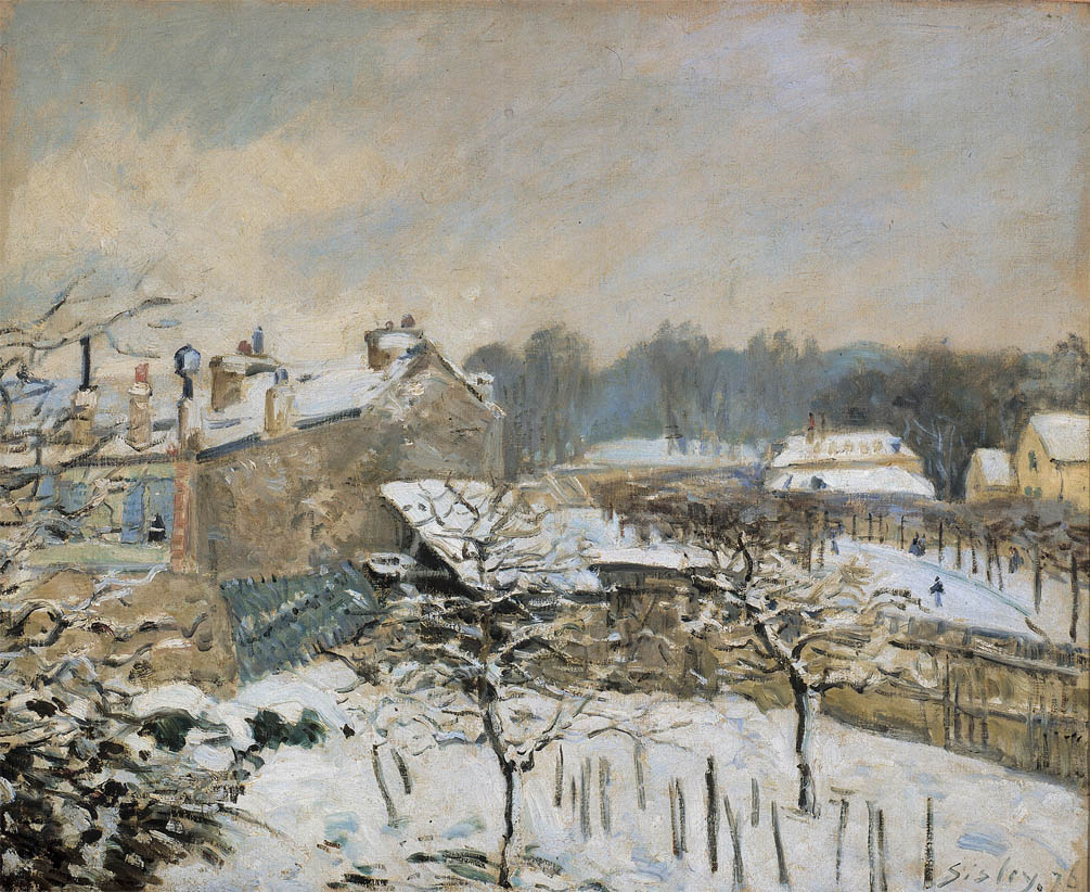 Effet de neige à Louveciennes (c 1877)