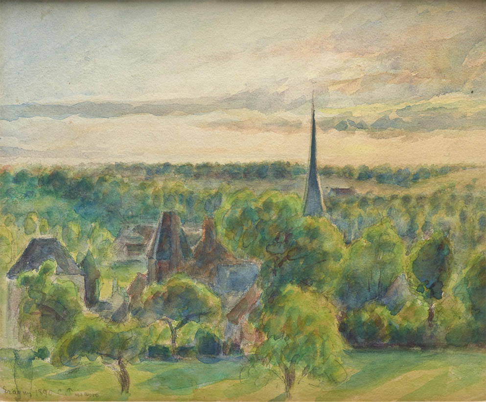 Paysage à Eragny (1890)