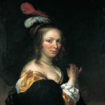Portrait of a Young Woman with a Feathered Hat
