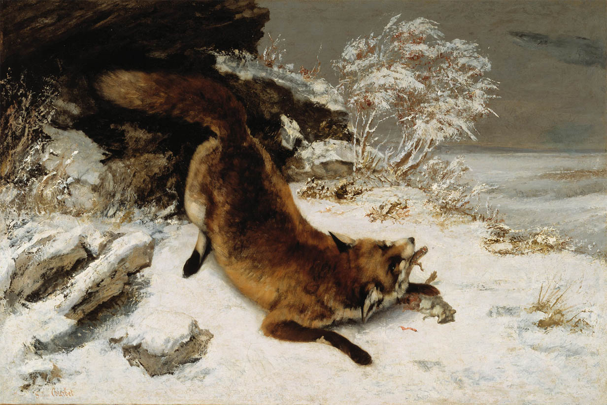 Renard dans la neige (1860)