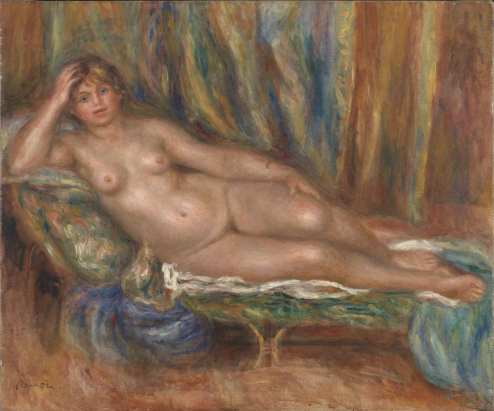 Femme nue sur canape